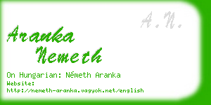 aranka nemeth business card